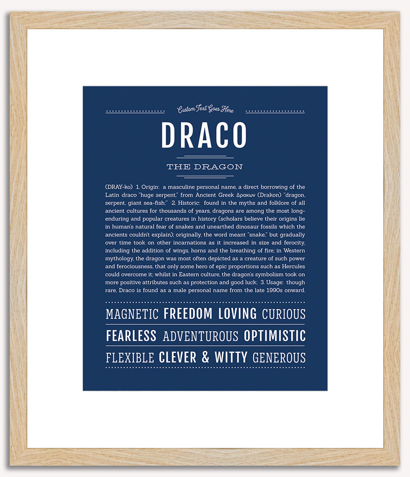 Draco | Name Art Print