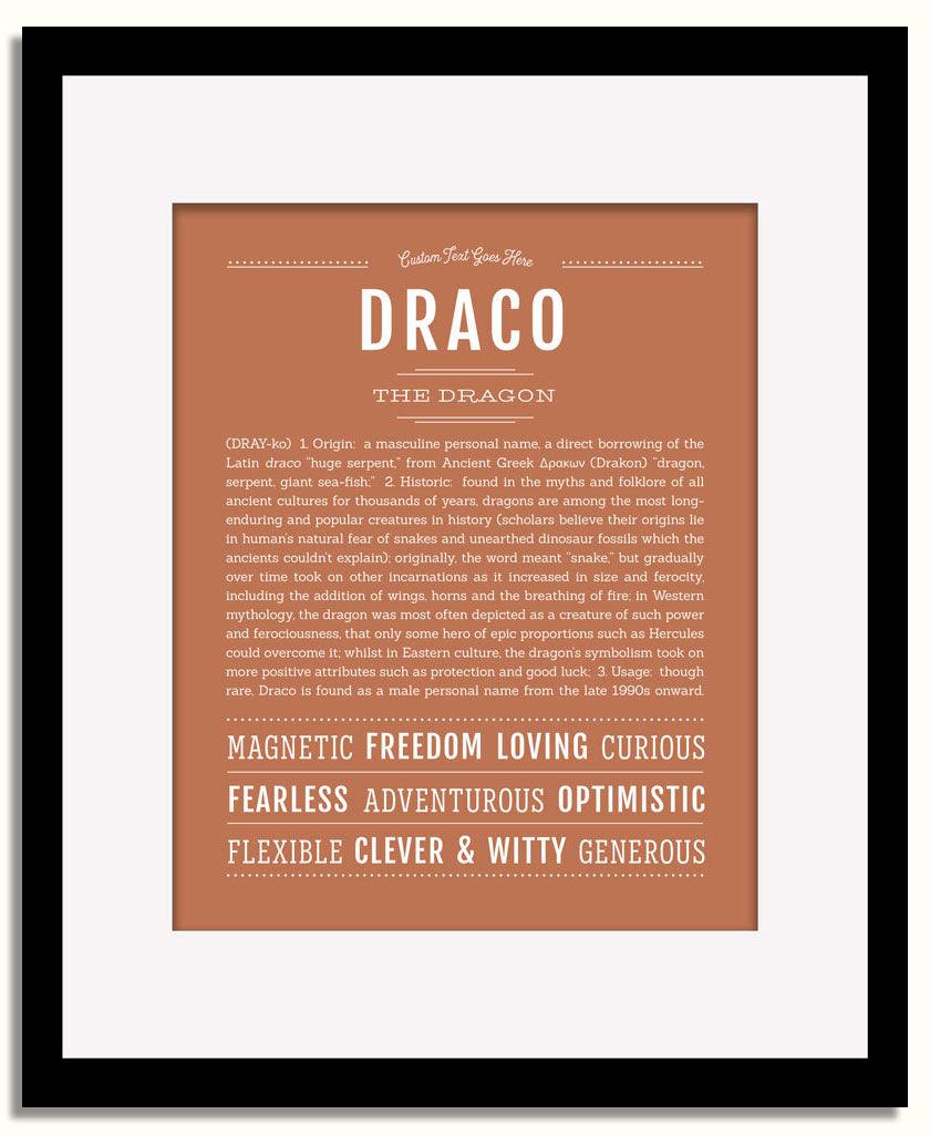 Frame Options | Terra Cotta | Black Frame, Matted