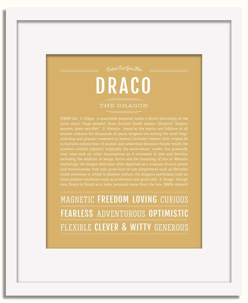 Frame Options | Matte Gold | White Frame, Matted