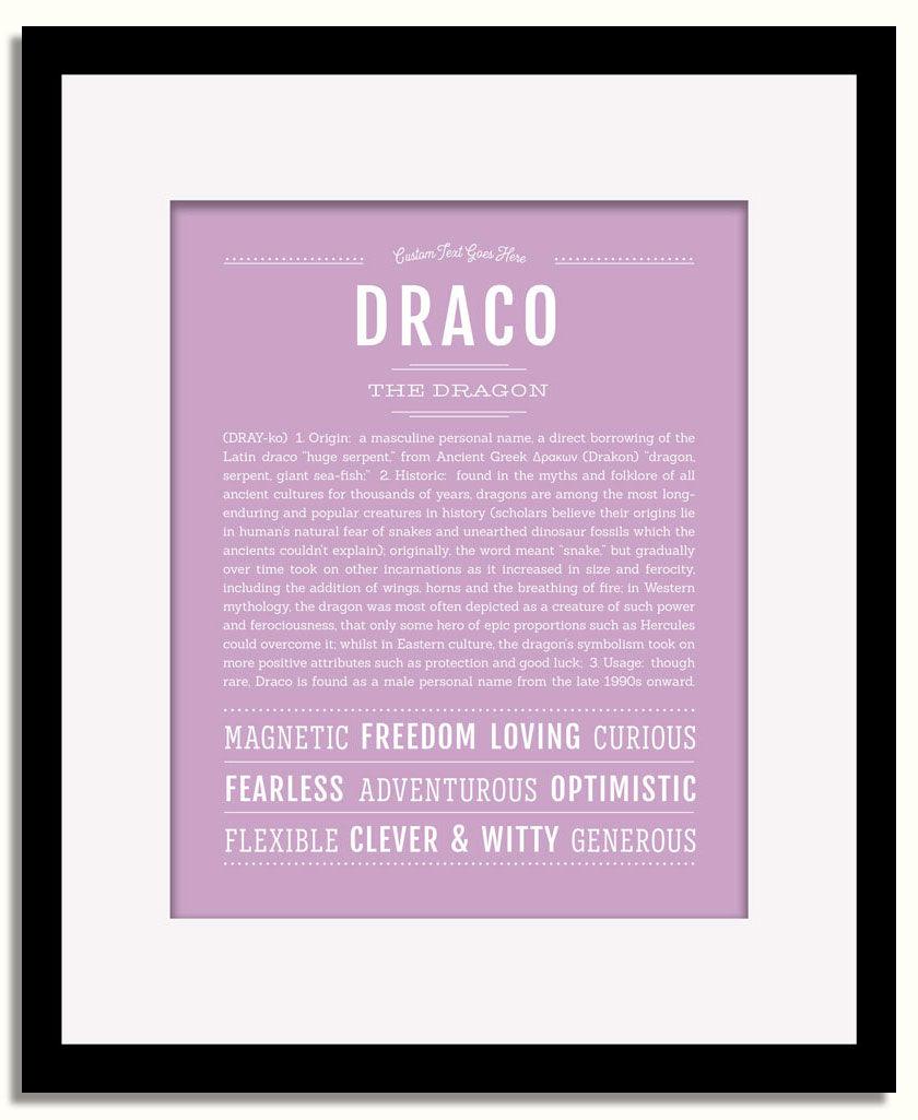 Frame Options | Lilac | Black Frame, Matted