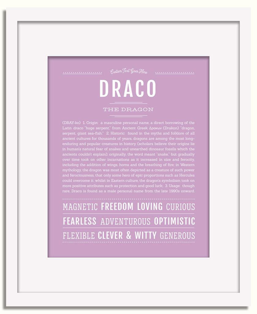 Frame Options | Lilac | White Frame, Matted