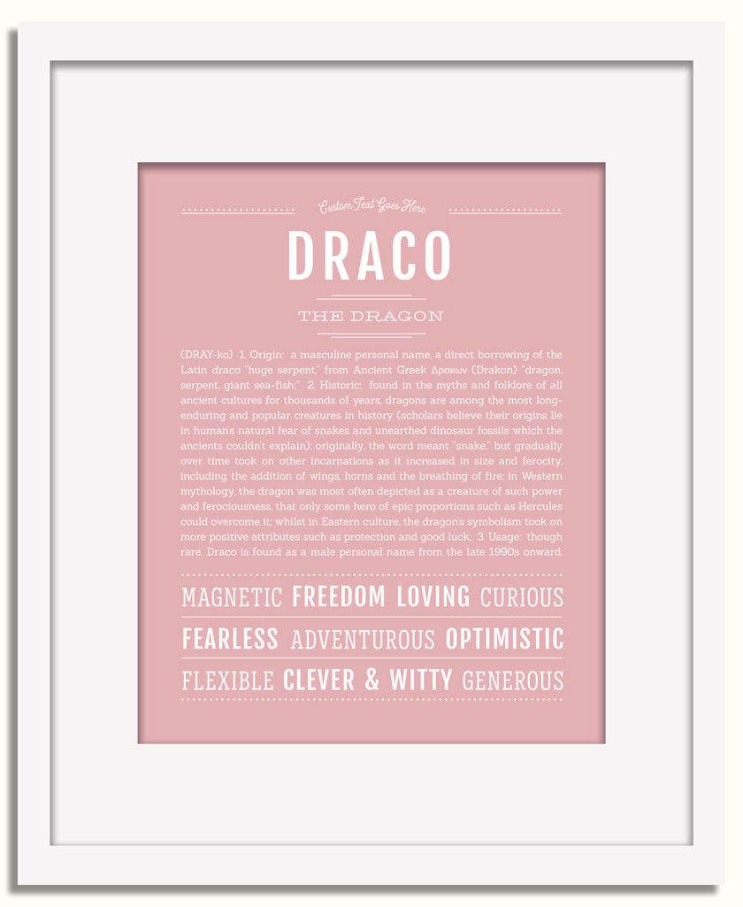 Frame Options | Dusty Rose | White Frame, Matted