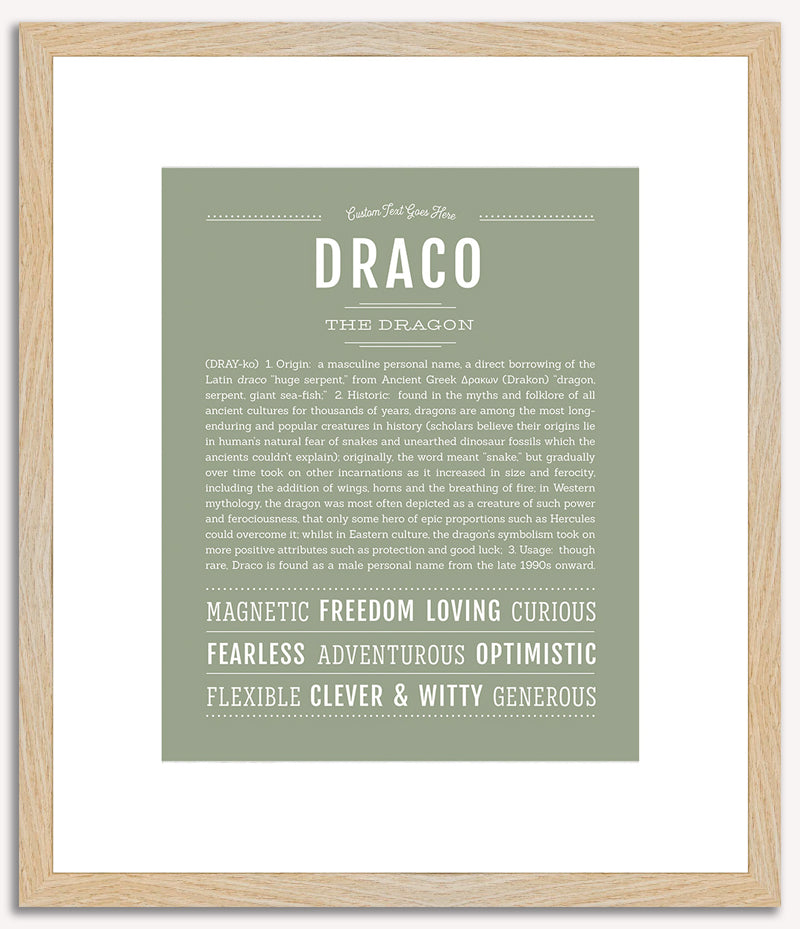 Draco | Name Art Print