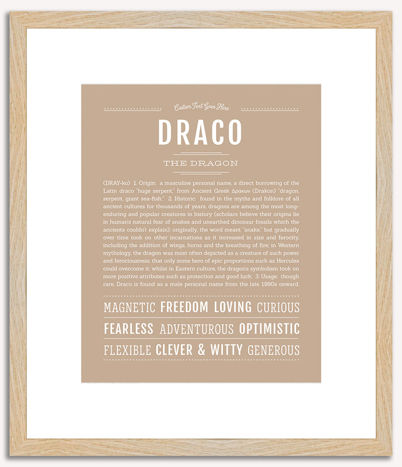 Draco | Name Art Print