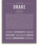 Drake | Name Art Print – Name Stories