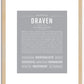 Draven | Name Art Print