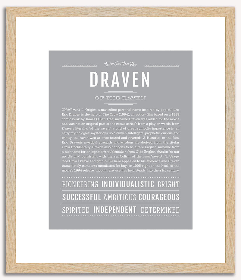 Draven | Name Art Print