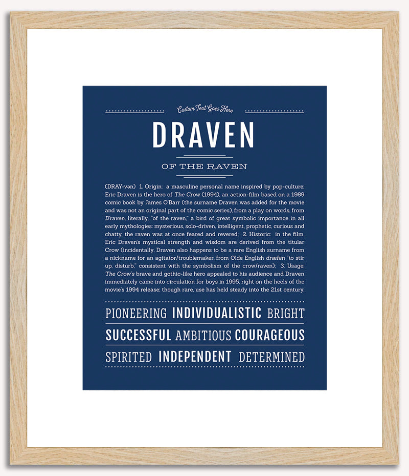 Draven | Name Art Print