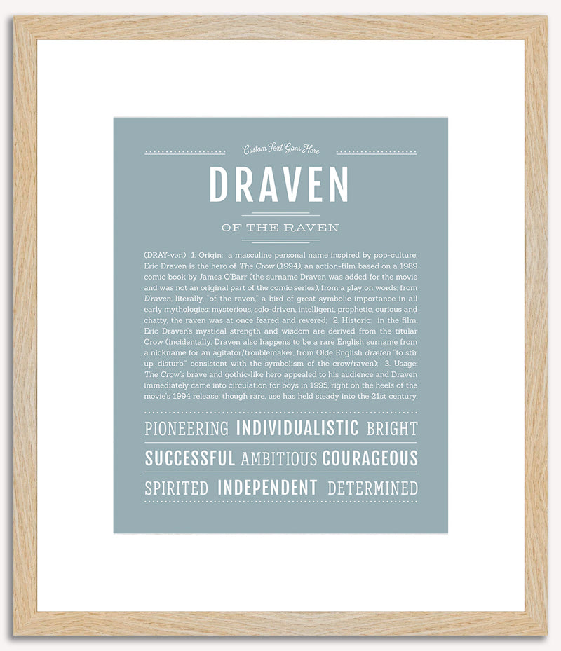 Draven | Name Art Print