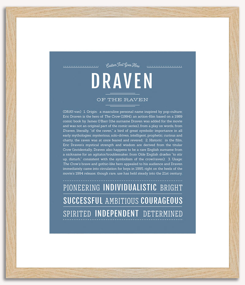 Draven | Name Art Print