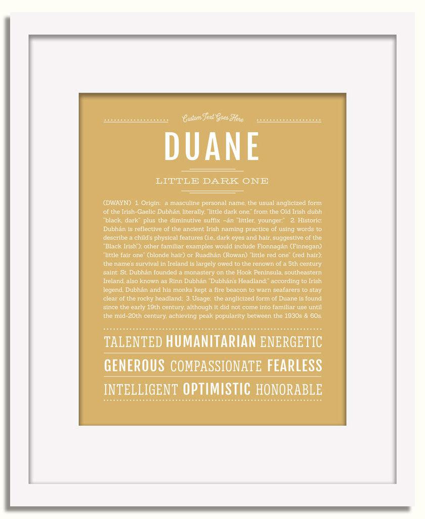 Frame Options | Matte Gold | White Frame, Matted