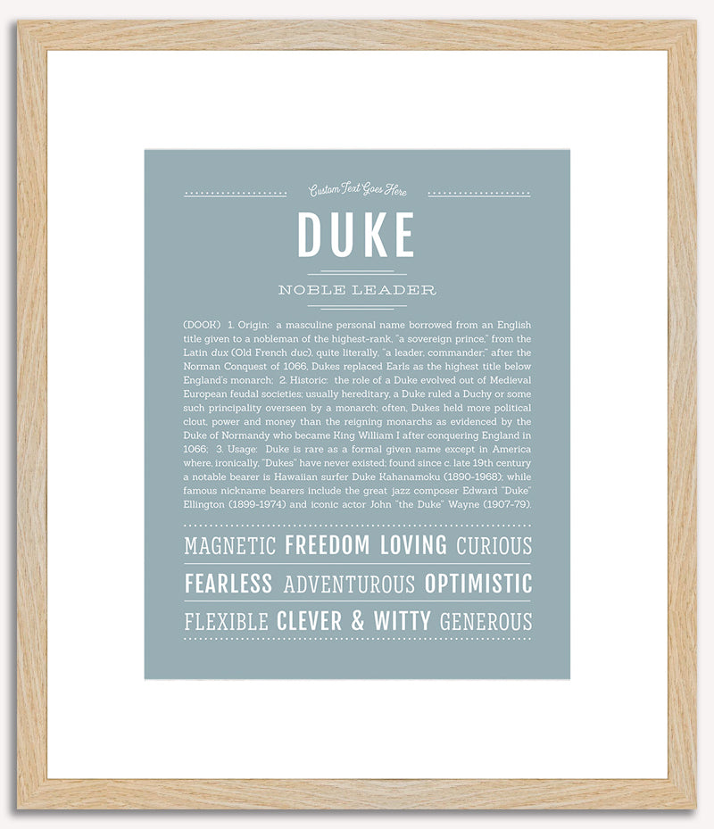 Duke | Name Art Print