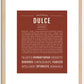 Dulce | Name Art Print