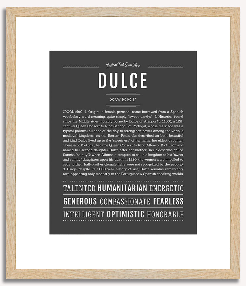 Dulce | Name Art Print