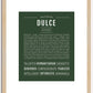 Dulce | Name Art Print