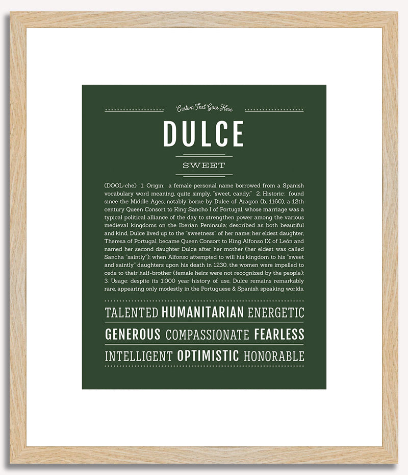 Dulce | Name Art Print