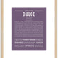 Dulce | Name Art Print