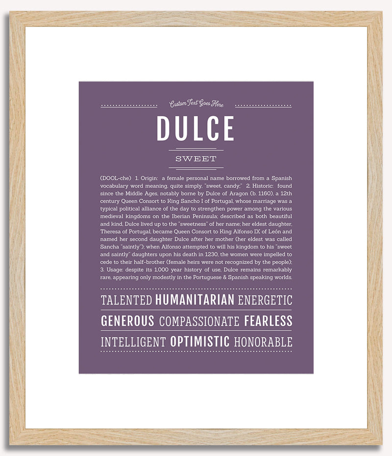 Dulce | Name Art Print