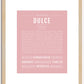 Dulce | Name Art Print