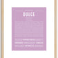 Dulce | Name Art Print