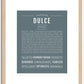 Dulce | Name Art Print