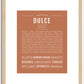 Dulce | Name Art Print