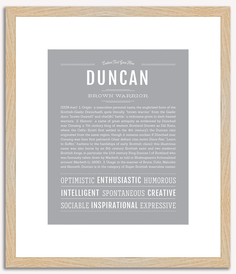 Duncan | Name Art Print