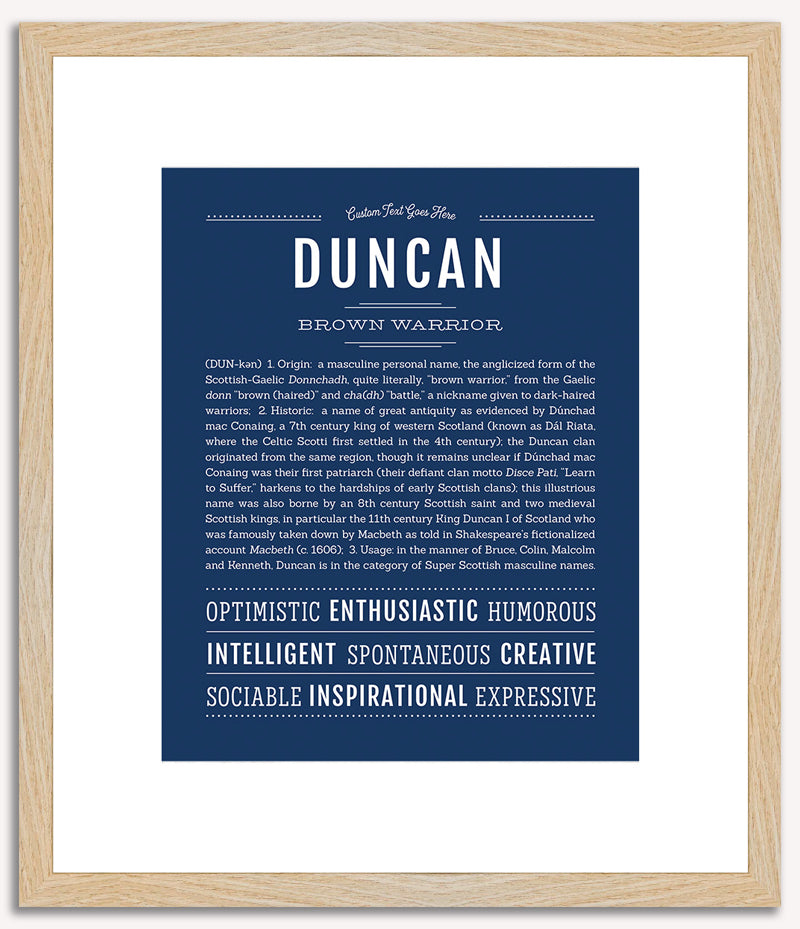 Duncan | Name Art Print