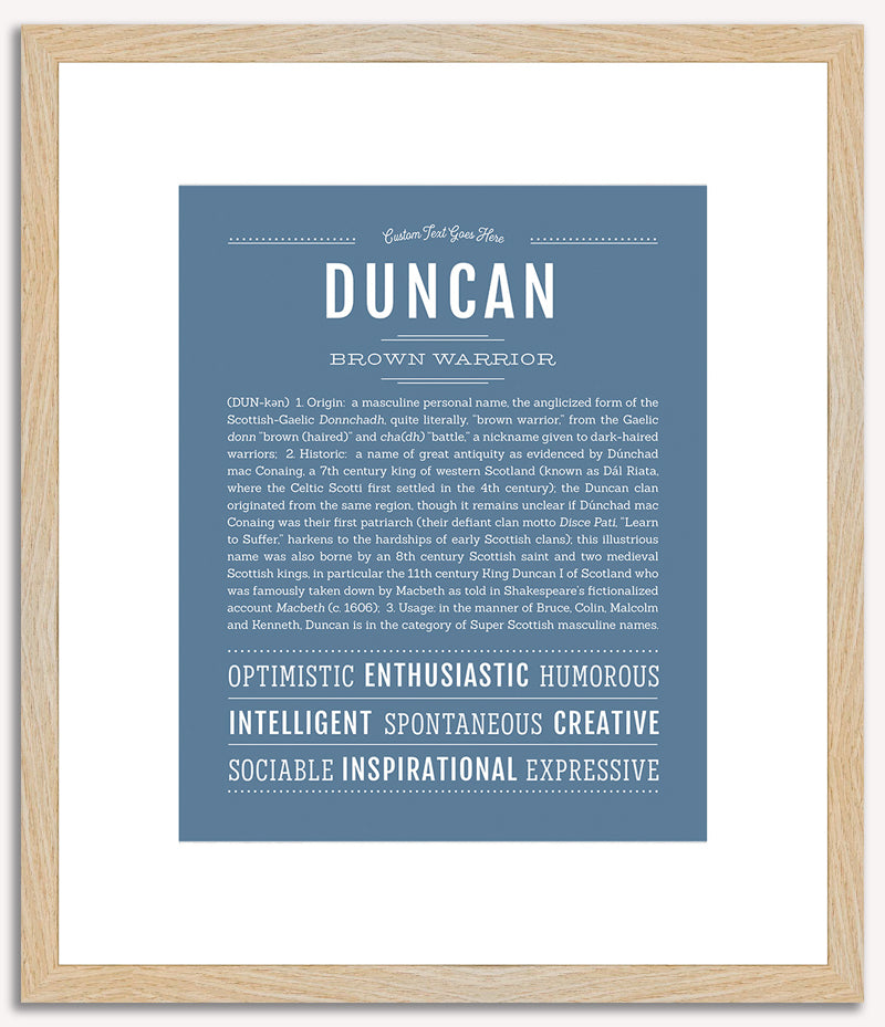 Duncan | Name Art Print