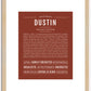 Dustin | Name Art Print