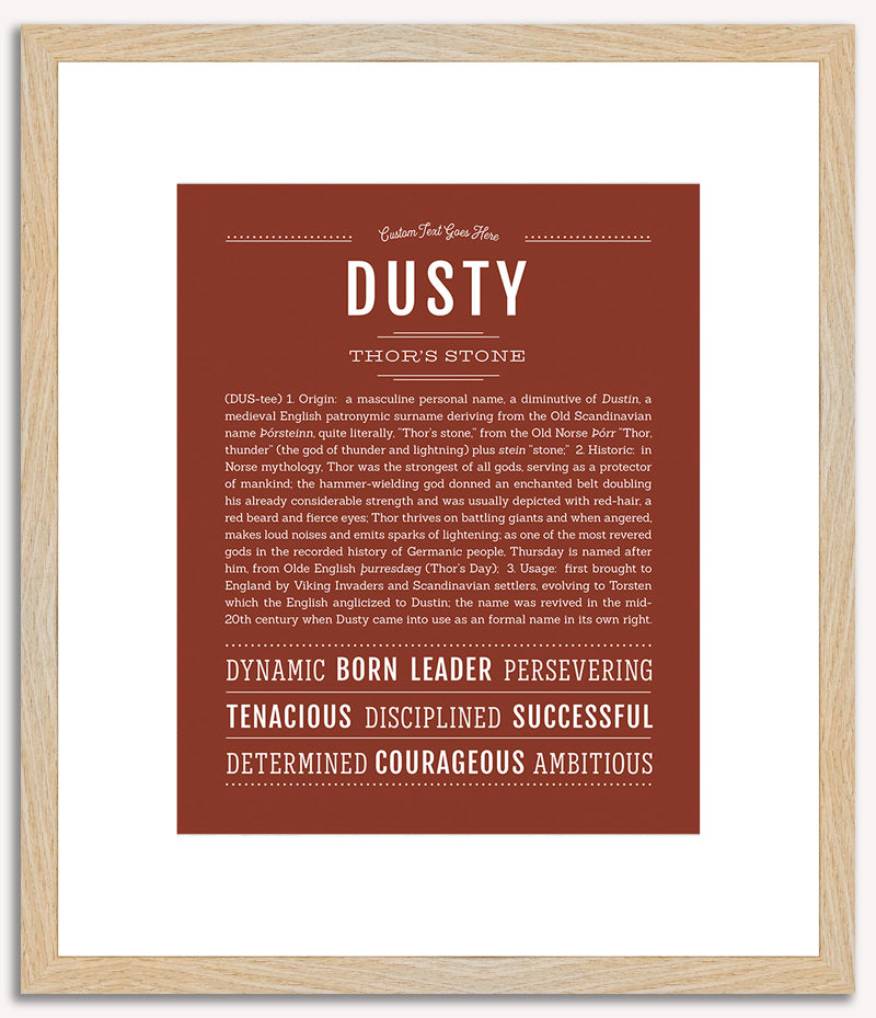 Dusty | Name Art Print