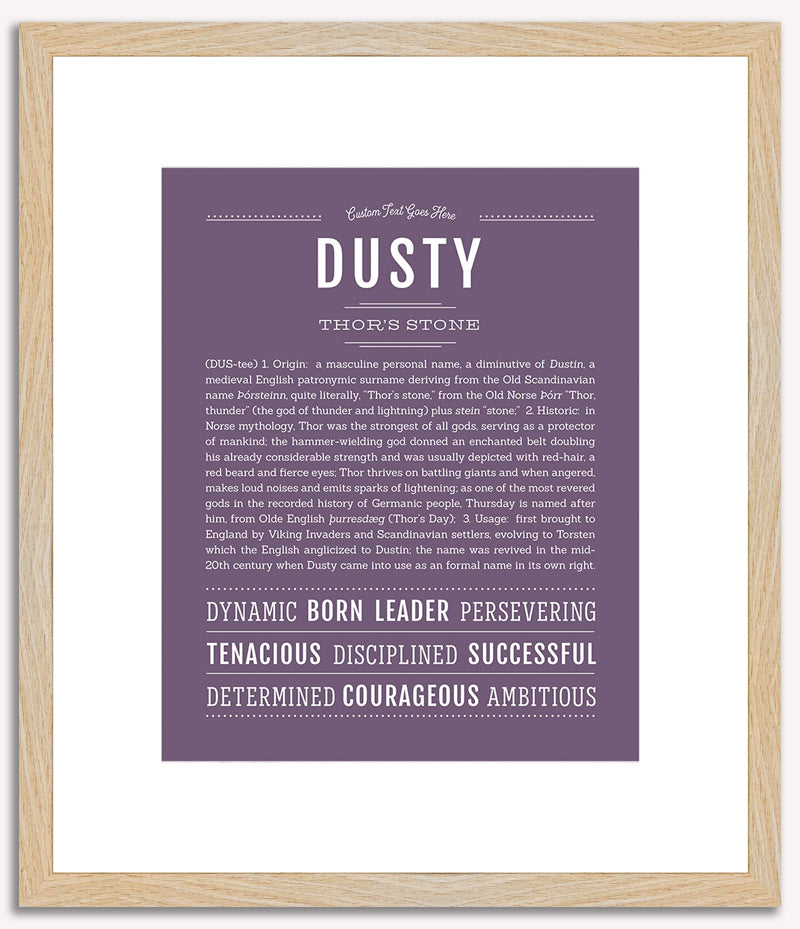 Dusty | Name Art Print