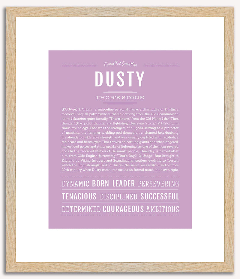 Dusty | Name Art Print