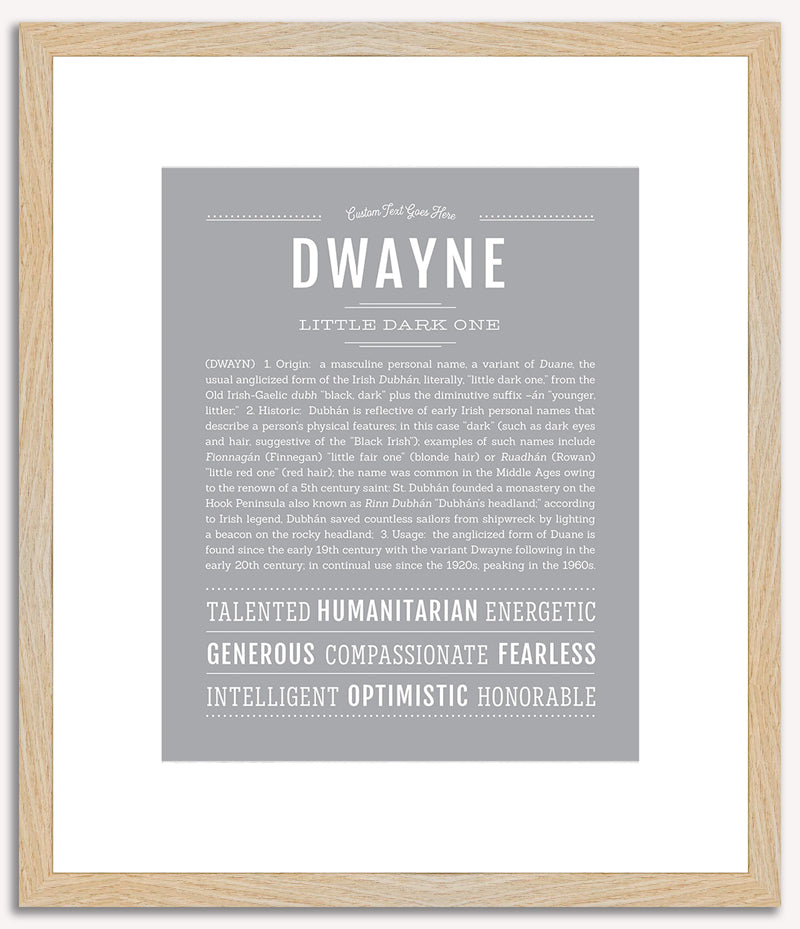 Dwayne | Name Art Print