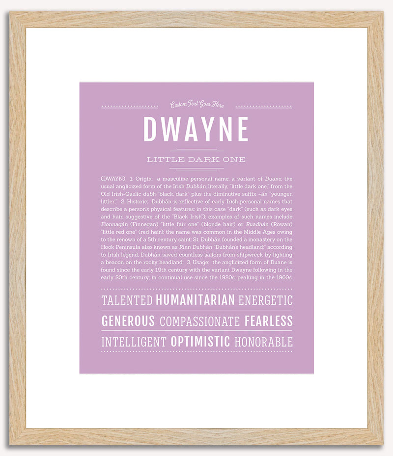 Dwayne | Name Art Print