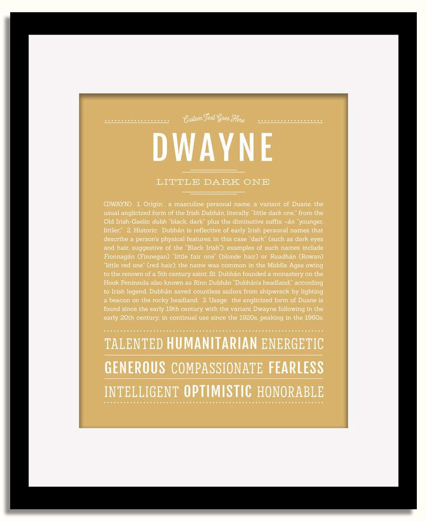 Frame Options | Matte Gold | Black Frame, Matted