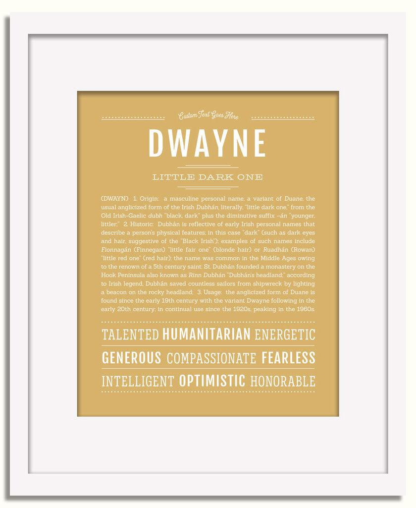 Frame Options | Matte Gold | White Frame, Matted