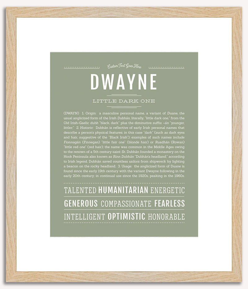 Dwayne | Name Art Print