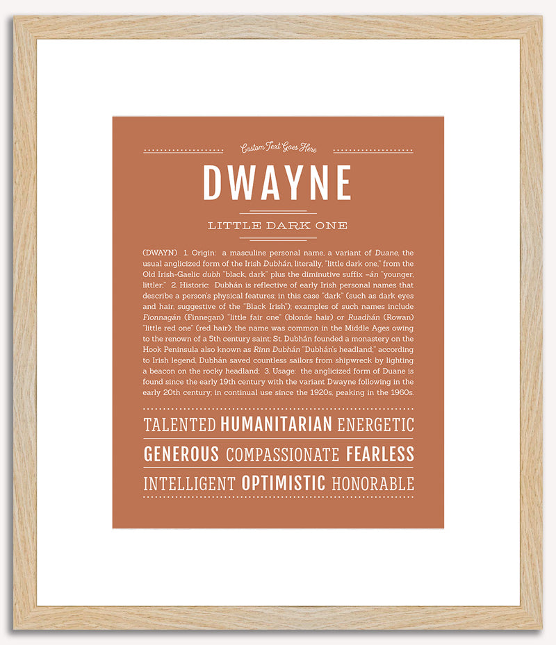 Dwayne | Name Art Print