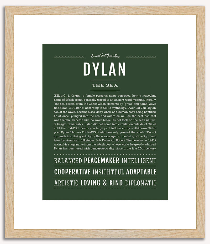 Dylan (male) | Name Art Print