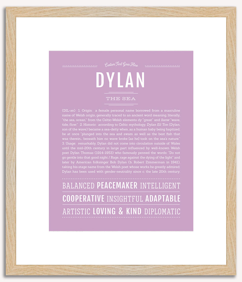 Dylan (male) | Name Art Print