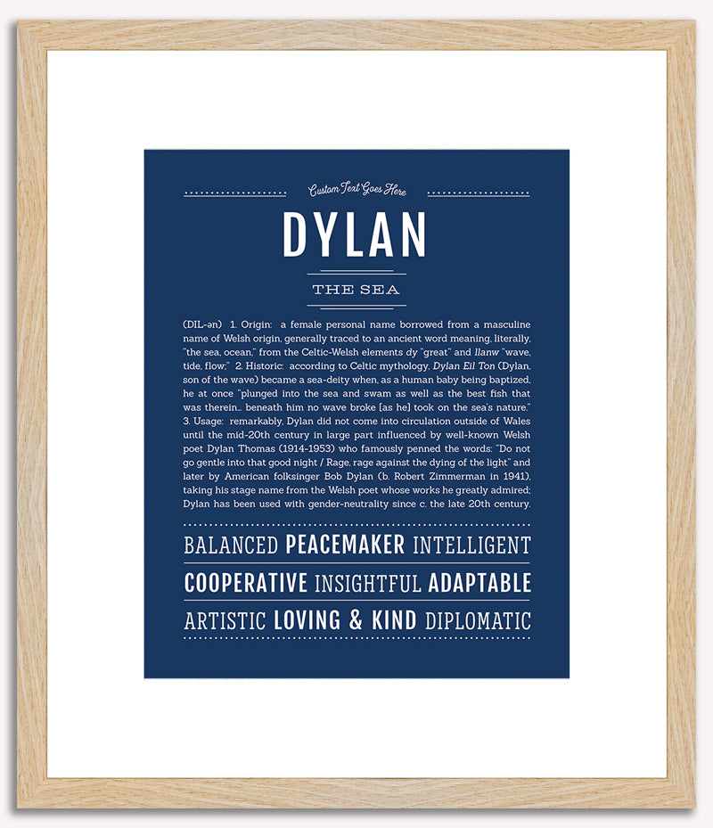 Dylan (male) | Name Art Print