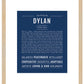 Dylan (female) | Name Art Print