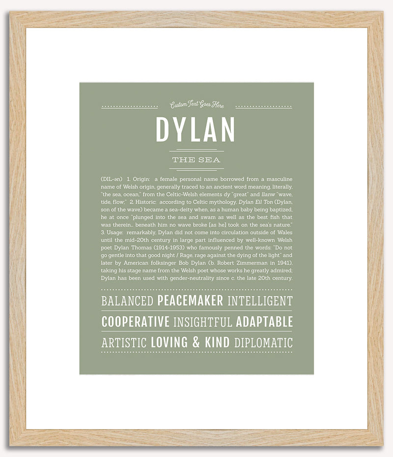 Dylan (male) | Name Art Print