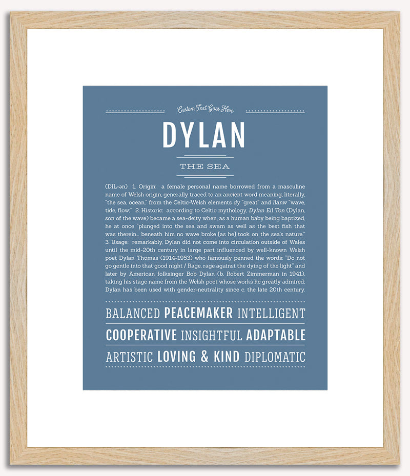 Dylan (male) | Name Art Print