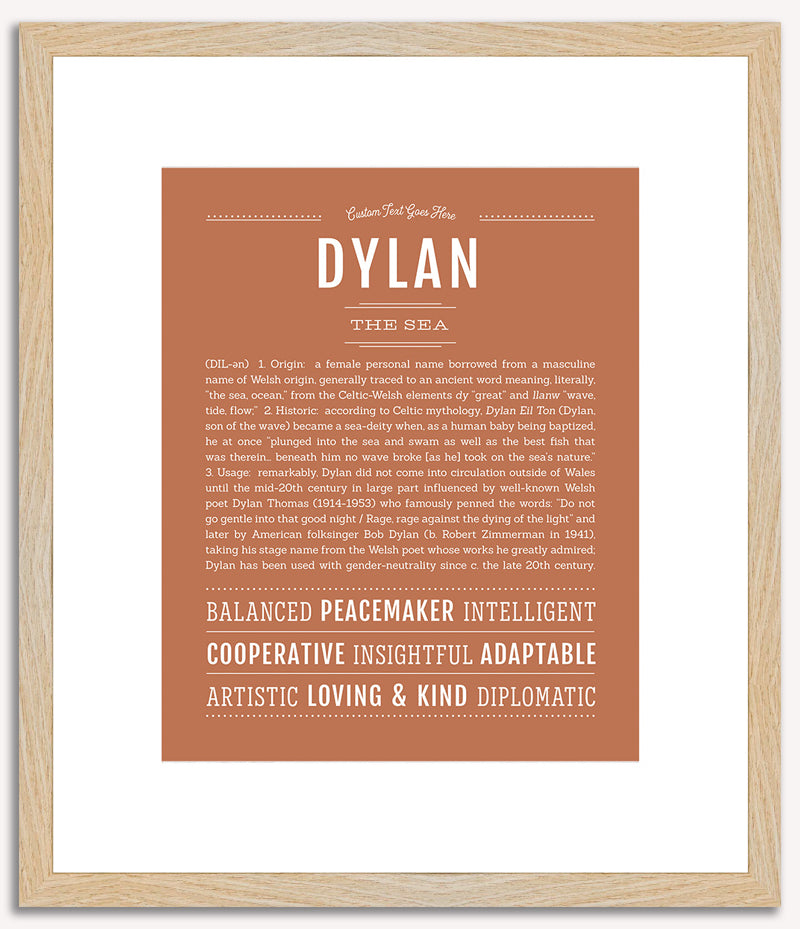 Dylan (male) | Name Art Print