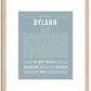 Dylann | Name Art Print