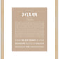 Dylann | Name Art Print