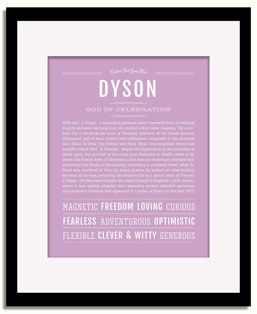 Frame Options | Lilac | Black Frame, Matted