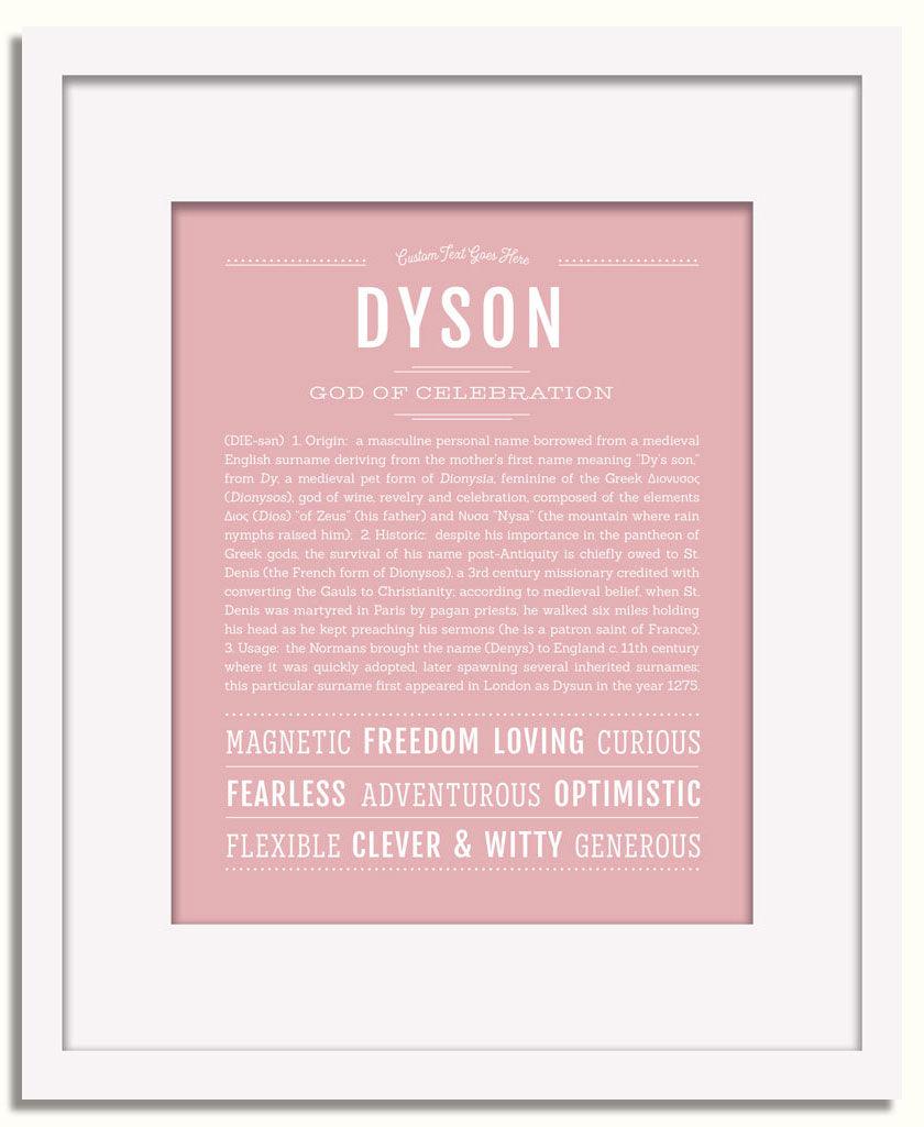 Frame Options | Dusty Rose | White Frame, Matted